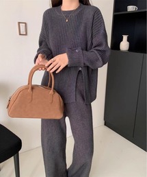 SETUP7（セットアップセブン）の「【SETUP7】サイドスリットリブニットセットアップ KNF151（セットアップ）」