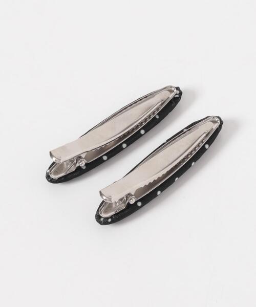 SMELLY（スメリー）の「ドットサテンヘアピン（バレッタ/ヘアクリップ・レディース・ドット・-）」の5枚目の写真