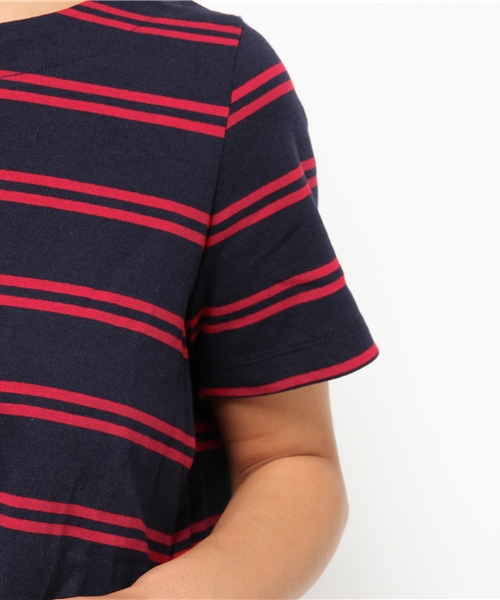 OUTLET(アウトレット)の「【Discoat】後ロプリーツWボーダーP/O(Tシャツ/カットソー・レディース・ネイビー・MEDIUM/LARGE)」の8枚目の写真