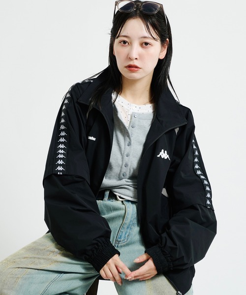 セール】Perushu × Kappa コラボスタンドネックブルゾン（ジャージ