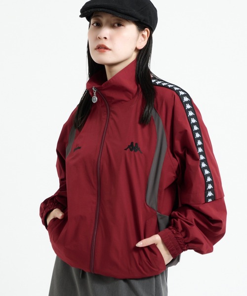 Perushu(ペルーシュ)の「Perushu × Kappa コラボスタンドネックブルゾン(ジャージ・メンズ・ボルドー/ブラック/ホワイト・LARGE/SMALL/MEDIUM)」の12枚目の写真
