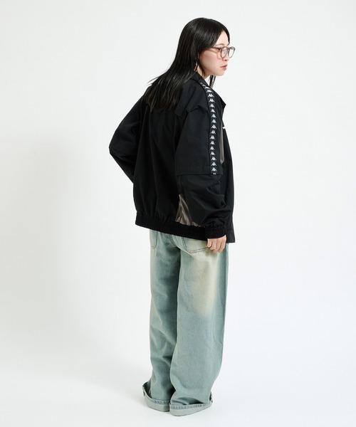 Perushu(ペルーシュ)の「Perushu × Kappa コラボスタンドネックブルゾン(ジャージ・メンズ・ボルドー/ブラック/ホワイト・LARGE/SMALL/MEDIUM)」の21枚目の写真