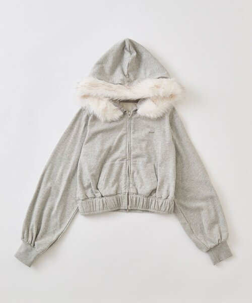 セール】ピグメントファー付きパーカー（パーカー）｜OLIVE des OLIVE