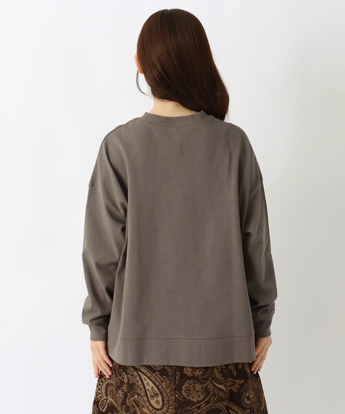 one'sterrace(ワンズテラス)の「ヘビーウェイト天竺脇スリットワイドプルオーバー(Tシャツ/カットソー・レディース・ブラック系8/ネイビー系5/パープル系2/ブルー系その他7/ブラウン系8・02)」の8枚目の写真