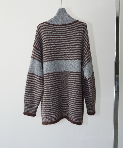 chuclla（チュクラ）の「【YOUYILIN】 2wayボーダーカーディガン CHYOUW25a006（カーディガン/ボレロ・レディース・グレー系その他・FREE）」の14枚目の写真