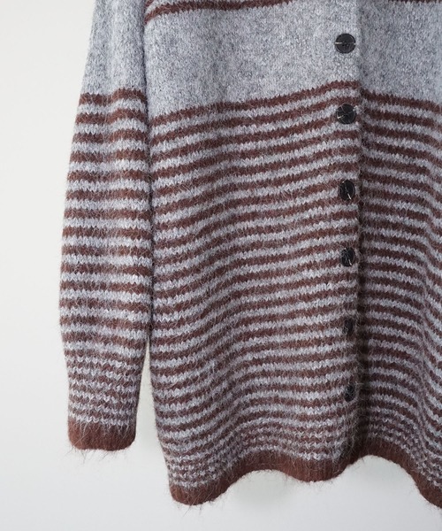 chuclla（チュクラ）の「【YOUYILIN】 2wayボーダーカーディガン CHYOUW25a006（カーディガン/ボレロ・レディース・グレー系その他・FREE）」の16枚目の写真