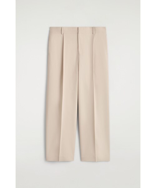 COS プリーツウールワイドレッグパンツ プリーツウールワイドレッグパンツ（スラックス）｜COS（コス）の