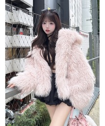 1er Arrondissement ベージュファーコート　✴︎新品、未使用 Lサイズ】チベットラムファーコート｜BIGI online store - ビギ