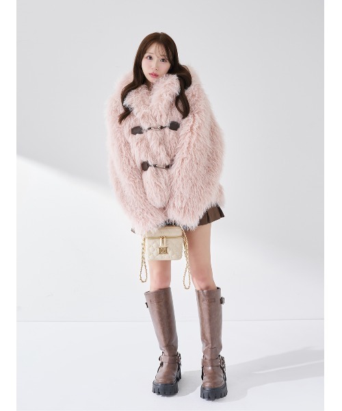 ダーリッチ モンスターボリュームファーコート IVO アイボリー 新作