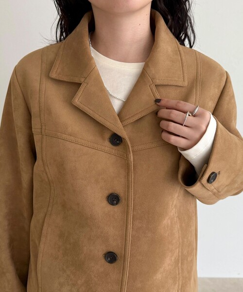 フレディエミュ（fredy emue）/フェイクスエードジャケット セール】フェイクスエードジャケット（ダウンジャケット/コート