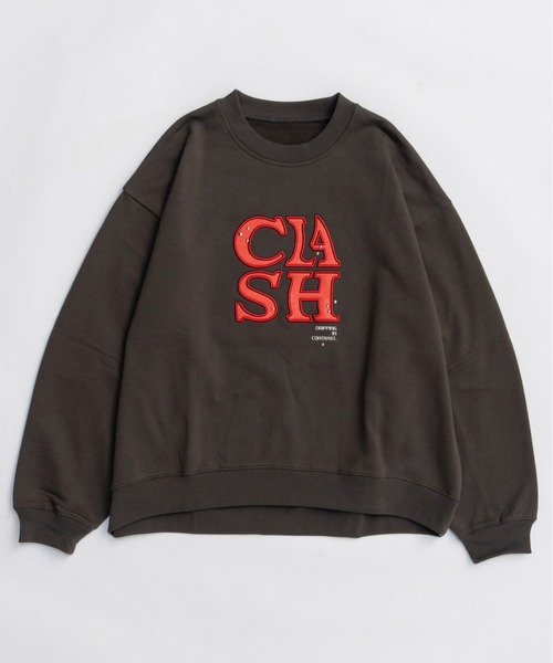 MAISON SPECIAL（メゾンスペシャル）の「CLASH Logo Stud Sweatshirt / CLASHロゴスタッズスウェット（スウェット・レディース・グレー/チャコールグレー/ピンク/グリーン・FREE）」の10枚目の写真