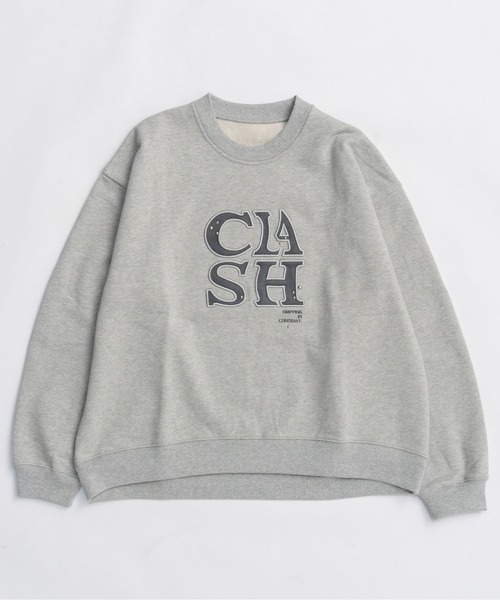 MAISON SPECIAL（メゾンスペシャル）の「CLASH Logo Stud Sweatshirt / CLASHロゴスタッズスウェット（スウェット・レディース・グレー/チャコールグレー/ピンク/グリーン・FREE）」の13枚目の写真