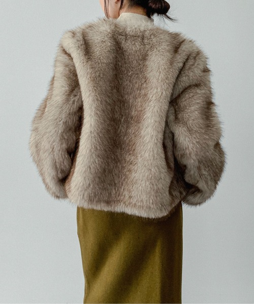on:nue】[着用動画あり！] 金釦フェイクファーコート /2025 AW