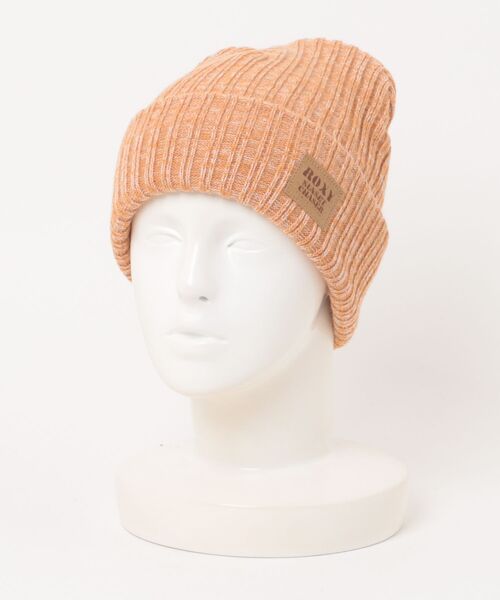 ROXY(ロキシー)の「FINE BEANIE/ロキシーニットキャップ・ビーニー(ニットキャップ/ビーニー・レディース・ブラック/オレンジ/ナチュラル・FREE)」の4枚目の写真