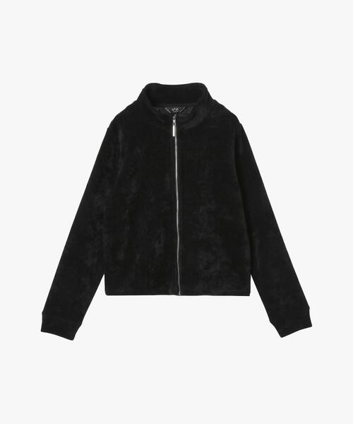 セール】モールヤーン スタンドカラー ジップ ブルゾン（スウェット