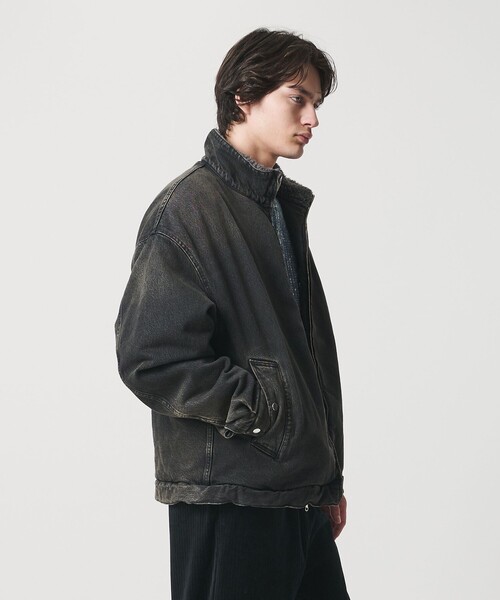 MONKEY TIME（モンキータイム）の「ボア デニム ジャケット（ブルゾン・メンズ・ダークグレー/ネイビー・S/M/L/XL）」の5枚目の写真