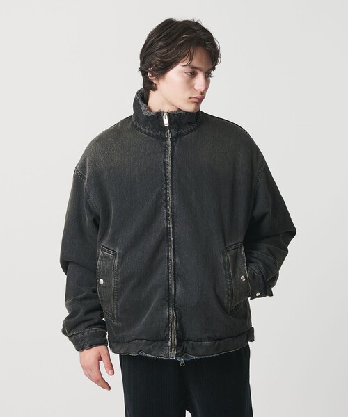 MONKEY TIME（モンキータイム）の「ボア デニム ジャケット（ブルゾン・メンズ・ダークグレー/ネイビー・S/M/L/XL）」の6枚目の写真
