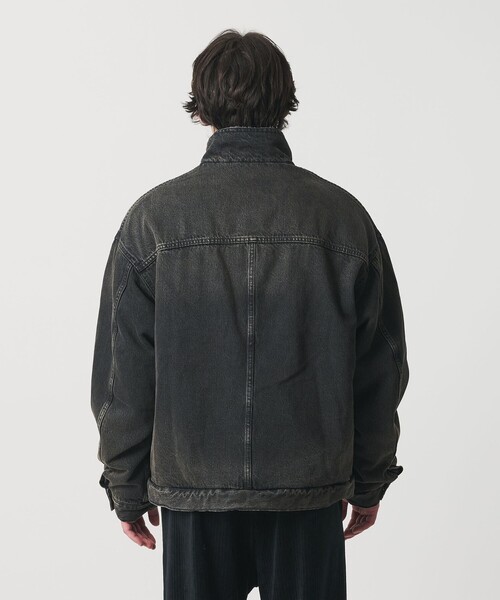 MONKEY TIME（モンキータイム）の「ボア デニム ジャケット（ブルゾン・メンズ・ダークグレー/ネイビー・S/M/L/XL）」の12枚目の写真