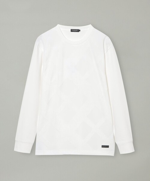 セール】パイルジャカードシャドーチェックカットソー（Tシャツ