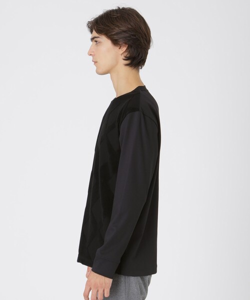 セール】パイルジャカードシャドーチェックカットソー（Tシャツ