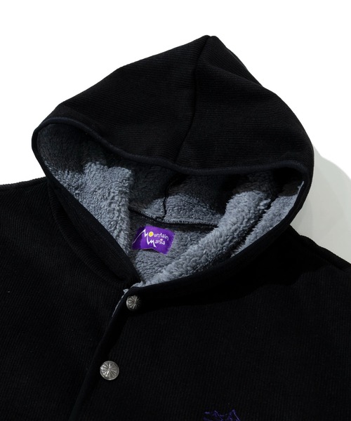 Mountain Mania(マウンテンマニア)の「Mountain Mania/マウンテンマニア カットコールx裏ボア ボタンパーカージャケット(ブルゾン・メンズ・ブラック/その他1・MEDIUM/LARGE/X-LARGE)」の3枚目の写真