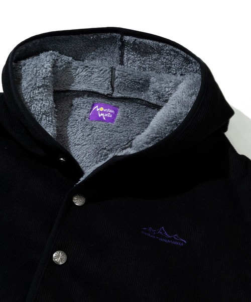 Mountain Mania(マウンテンマニア)の「Mountain Mania/マウンテンマニア カットコールx裏ボア ボタンパーカージャケット(ブルゾン・メンズ・ブラック/その他1・MEDIUM/LARGE/X-LARGE)」の4枚目の写真