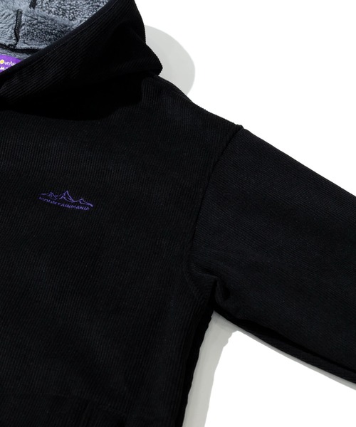 Mountain Mania(マウンテンマニア)の「Mountain Mania/マウンテンマニア カットコールx裏ボア ボタンパーカージャケット(ブルゾン・メンズ・ブラック/その他1・MEDIUM/LARGE/X-LARGE)」の5枚目の写真