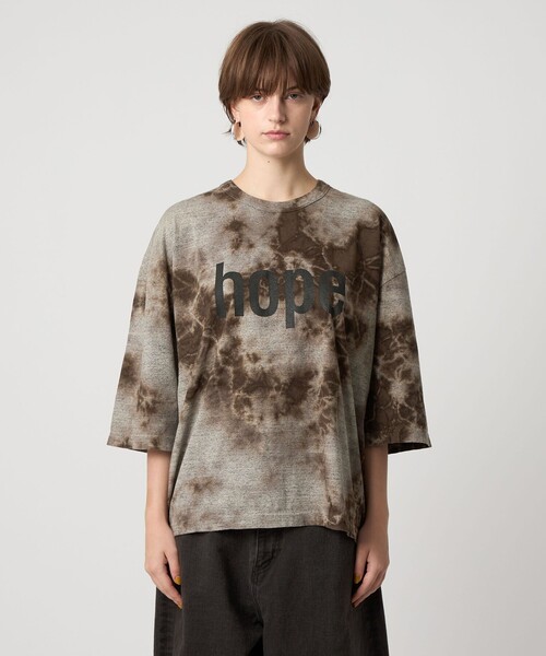 FilMelange（フィルメランジェ）の「＜FilMelange for ASTRAET＞ムラ プリント BIG Tシャツ（Tシャツ/カットソー・レディース・ブラウン系・FREE）」の2枚目の写真