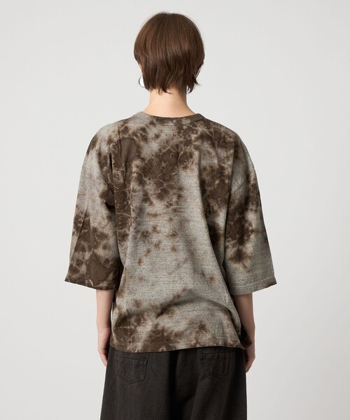 FilMelange（フィルメランジェ）の「＜FilMelange for ASTRAET＞ムラ プリント BIG Tシャツ（Tシャツ/カットソー・レディース・ブラウン系・FREE）」の4枚目の写真