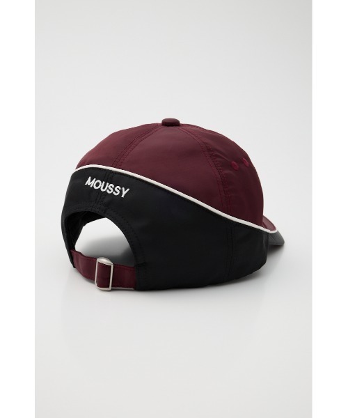 MOUSSY（マウジー）の「UMBRO PIPING SATIN キャップ（キャップ・レディース・マジェンタ/ネイビー・FREE）」の6枚目の写真