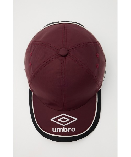 MOUSSY（マウジー）の「UMBRO PIPING SATIN キャップ（キャップ・レディース・マジェンタ/ネイビー・FREE）」の7枚目の写真