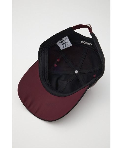 MOUSSY（マウジー）の「UMBRO PIPING SATIN キャップ（キャップ・レディース・マジェンタ/ネイビー・FREE）」の9枚目の写真