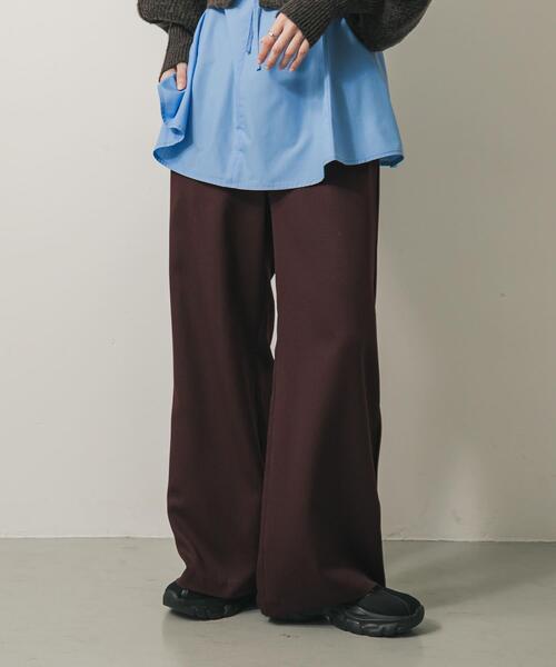 SENSE OF PLACE by URBAN RESEARCH（センスオブプレイスバイアーバンリサーチ）の「アウトシームラインパンツ（その他パンツ・レディース・ネイビー/ブラウン・ONE）」の10枚目の写真