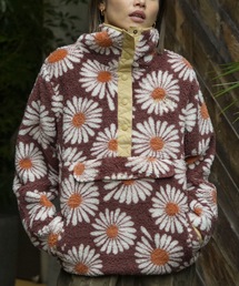 BILLABONG レディース SWITCHBACK PULLOVER  トレーナー 【2025年秋冬モデル】 @autumn/ビラボン花柄モコモコプルオーバートレーナー