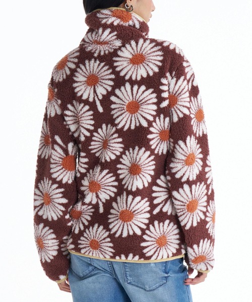 BILLABONG（ビラボン）の「BILLABONG レディース SWITCHBACK PULLOVER  トレーナー 【2025年秋冬モデル】 @autumn/ビラボン花柄モコモコプルオーバートレーナー（スウェット・レディース・ブラウン系その他・MEDIUM）」の8枚目の写真