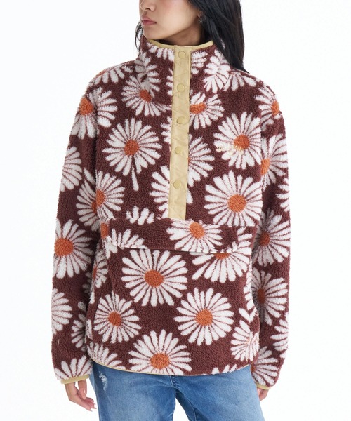 BILLABONG（ビラボン）の「BILLABONG レディース SWITCHBACK PULLOVER  トレーナー 【2025年秋冬モデル】 @autumn/ビラボン花柄モコモコプルオーバートレーナー（スウェット・レディース・ブラウン系その他・MEDIUM）」の17枚目の写真