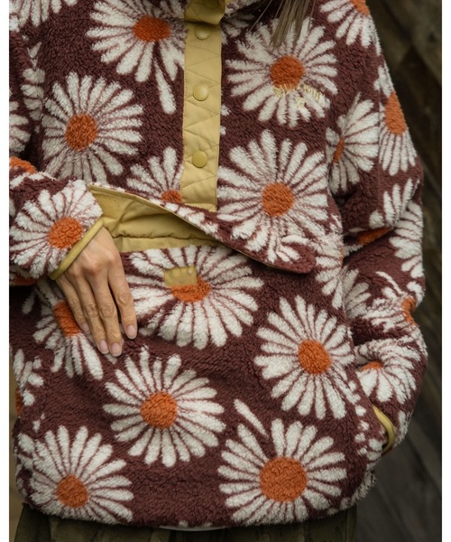 BILLABONG（ビラボン）の「BILLABONG レディース SWITCHBACK PULLOVER  トレーナー 【2025年秋冬モデル】 @autumn/ビラボン花柄モコモコプルオーバートレーナー（スウェット・レディース・ブラウン系その他・MEDIUM）」の15枚目の写真