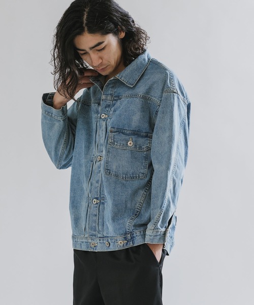 激レア✨STONE  ウォッシュ加工デニムジャケット S アーカイブ SKEWed/スキュー ストーンウォッシュ加工 1st デニム エルドラド