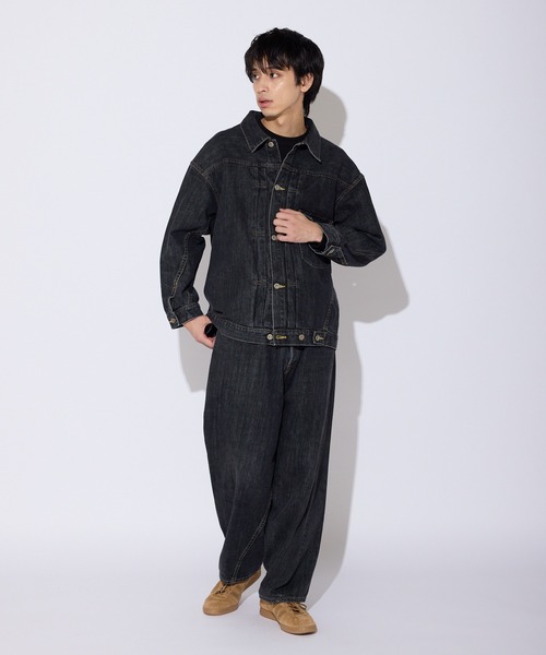 SKEWed(スキュー)の「SKEWed/スキュー ストーンウォッシュ加工 1st デニム エルドラド・ジャケット(デニムジャケット・メンズ・ブラック/ブルー・46/50/42)」の16枚目の写真