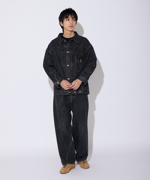 SKEWed(スキュー)の「SKEWed/スキュー ストーンウォッシュ加工 1st デニム エルドラド・ジャケット(デニムジャケット・メンズ・ブラック/ブルー・46/50/42)」の17枚目の写真
