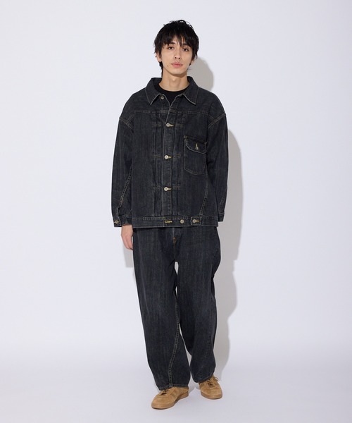 SKEWed(スキュー)の「SKEWed/スキュー ストーンウォッシュ加工 1st デニム エルドラド・ジャケット(デニムジャケット・メンズ・ブラック/ブルー・46/50/42)」の18枚目の写真