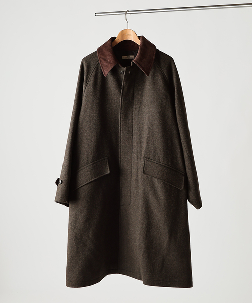 セール】ハイランド ウール バルカラー コート（ステンカラーコート