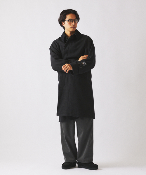新品タグ付✨ JOURNAL STANDARD relume バルマカーンコート HIGH LAND WOOL オーバーサイズバルマカーンコート（ステンカラー