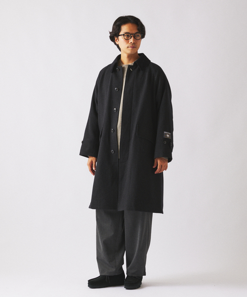 セール】ハイランド ウール バルカラー コート（ステンカラーコート