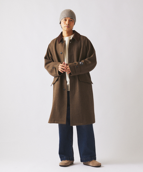 セール】ハイランド ウール バルカラー コート（ステンカラーコート