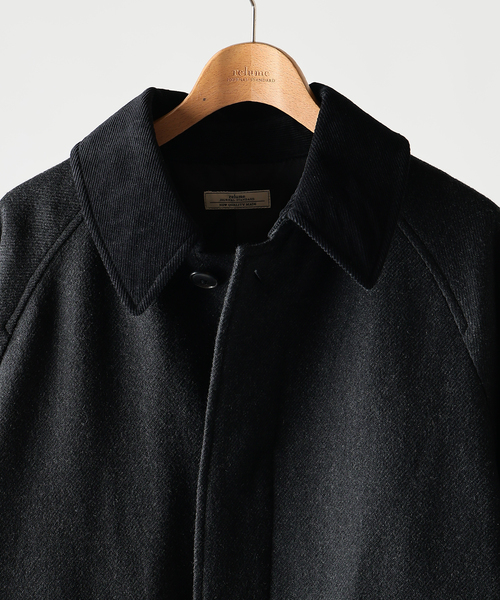 JOURNAL STANDARD relume(ジャーナルスタンダード レリューム)の「ハイランド ウール バルカラー コート(ステンカラーコート・メンズ・チャコールグレー/グレー/オリーブ/キャメル・MEDIUM/SMALL/LARGE)」の13枚目の写真