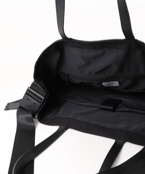 ADAM PATEK(アダムパテック)の「【RES】【ADAMPATEK】new shrink leather combi big tote bag/レザーコンビ2wayトートバッグ(AP2519034)(トートバッグ・レディース・ブラック系1・FREE)」の2枚目の写真