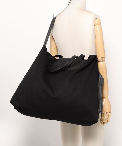 ADAM PATEK(アダムパテック)の「【RES】【ADAMPATEK】new shrink leather combi big tote bag/レザーコンビ2wayトートバッグ(AP2519034)(トートバッグ・レディース・ブラック系1・FREE)」の3枚目の写真
