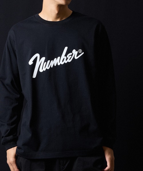 NUMBER (N)INE(ナンバーナイン)の「Number⑨ PRINTED CLASSIC L/S T-SHIRT / ナンバーナイン ロゴプリント クラシック ロンT(Tシャツ/カットソー・メンズ・ブラック/チャコール/ホワイト/チャコールグレー・M/L/XL)」の7枚目の写真