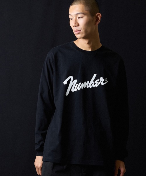 NUMBER (N)INE(ナンバーナイン)の「Number⑨ PRINTED CLASSIC L/S T-SHIRT / ナンバーナイン ロゴプリント クラシック ロンT(Tシャツ/カットソー・メンズ・ブラック/チャコール/ホワイト/チャコールグレー・M/L/XL)」の8枚目の写真